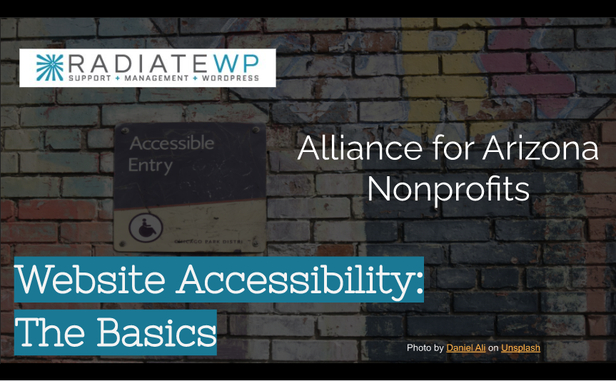 Website Accessibility: The Basics